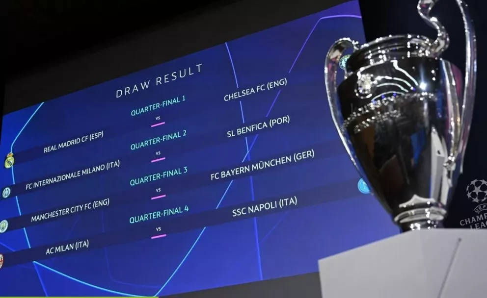 Champions League: ya se conocen los cruces de cuartos de final 