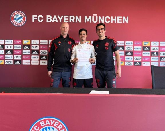 Sampedrino se capacitó en el Bayern Munich de Alemania 