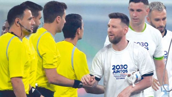 La Scaloneta hizo campaña por el Mundial 2030