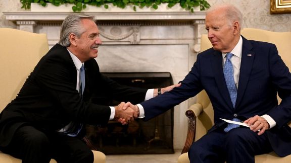 Comenzó la reunión de Alberto Fernández con Biden en Washington