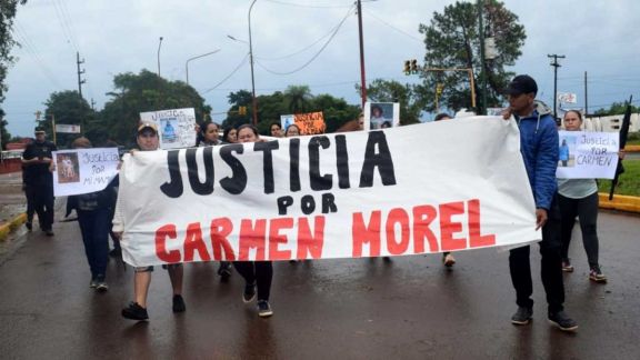 Familiares de Carmen Morel se manifestaron en Jardín América