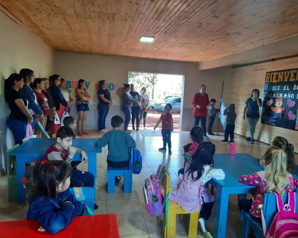 Funciona a pleno el primer instituto San Ramón Nonato de nivel  inicial y primaria en Pozo Azul 
