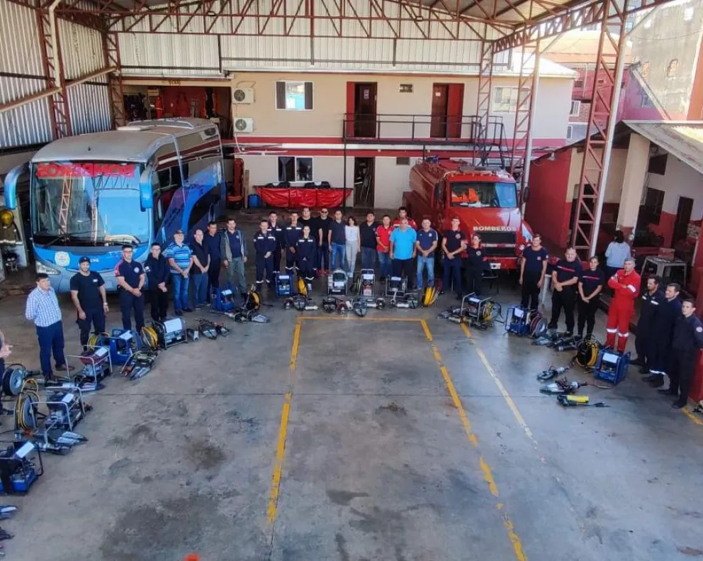 Cuarteles de Bomberos Voluntarios de Misiones recibieron equipos hidráulicos de rescate vehicular