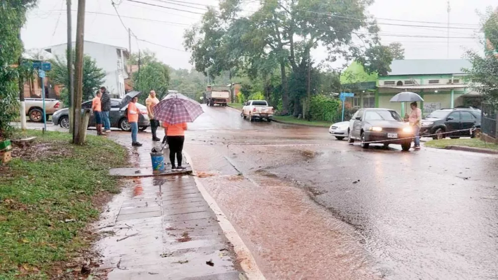 Las intensas precipitaciones marcaron la jornada electoral