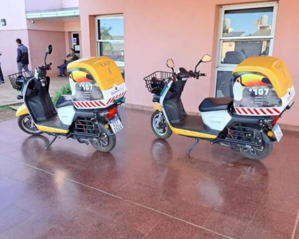 Destinan dos motos para la atención médica en emergencias