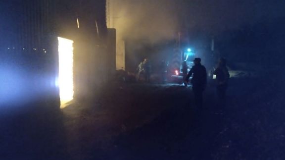 Incendio dañó parte de un secadero de yerba en Guaraní