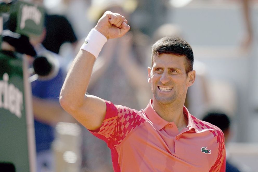 Nole, a cuartos  de final y con un récord en París