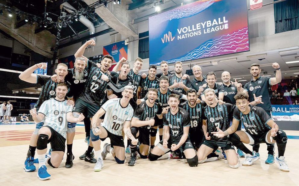VNL: triunfazo de  la Selección ante el campeón del mundo