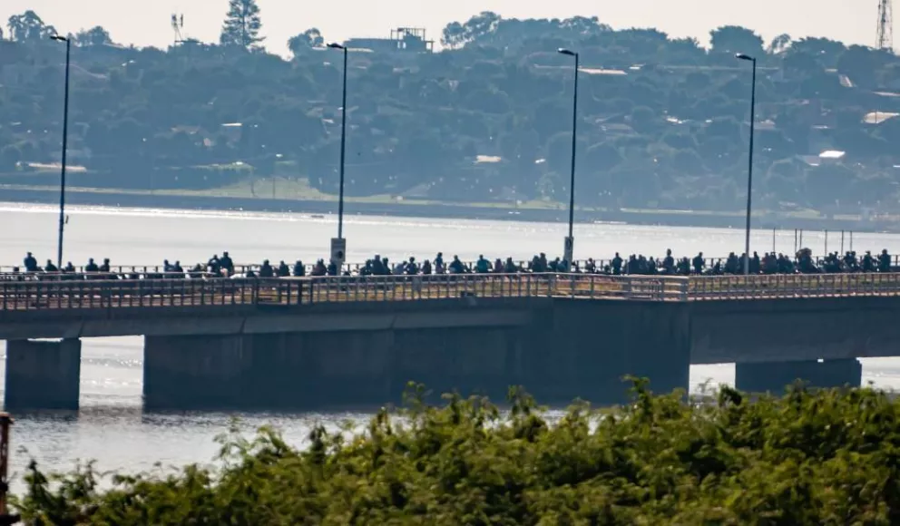 Liberan el tránsito sobre el puente internacional San Roque González del lado paraguayo