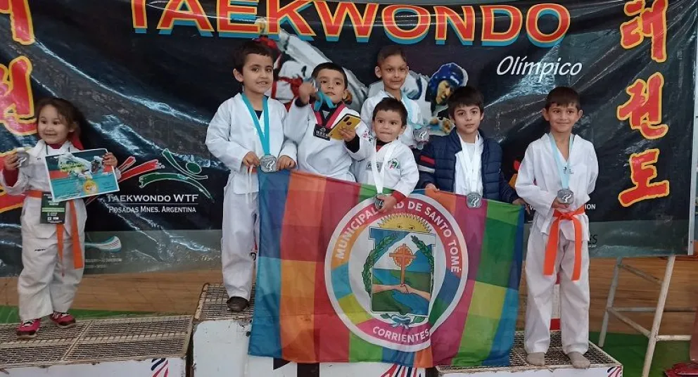 Santotomeños cosecharon 45 medallas de taekwondo en Posadas