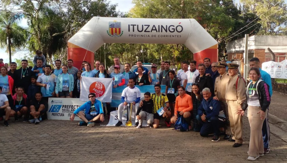 Ituzaingó: se corrió la maratón aniversario de Prefectura