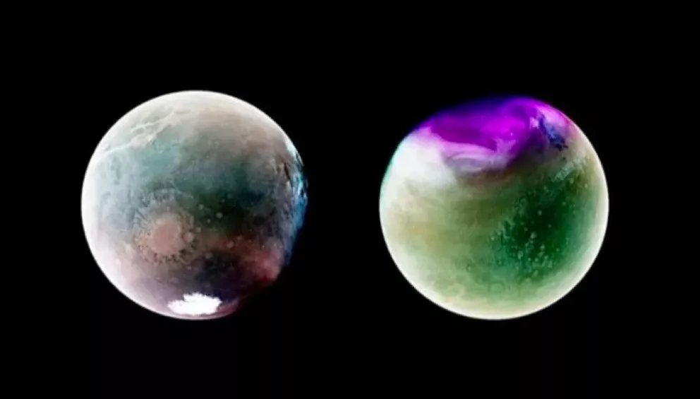 La NASA revela impresionantes fotos de Marte con luz ultravioleta
